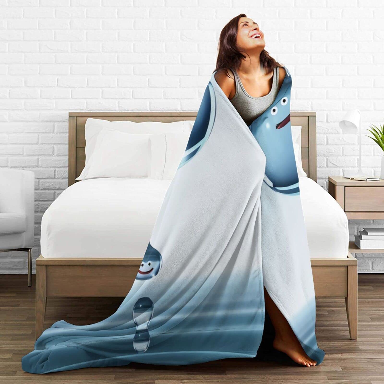 Amazon｜ブランケット 毛布 ドラクエ スライム ひざ掛け ひざかけ